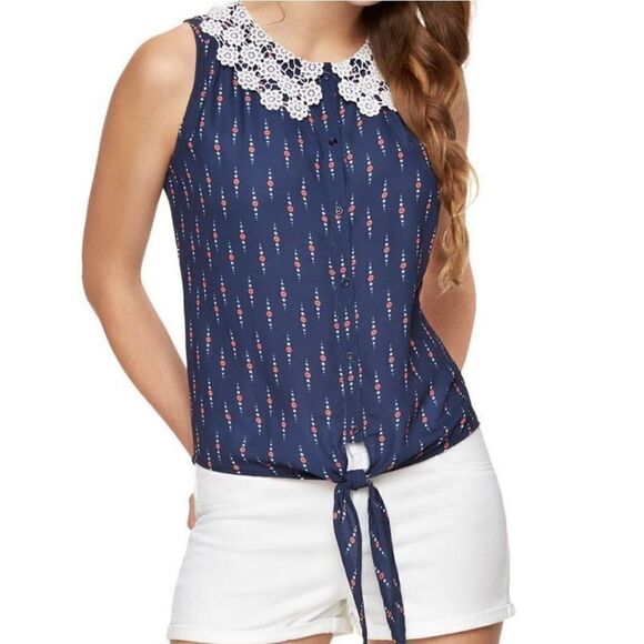 Marvel Her Universe Captain America Tie Waist Blouse Shirt Size M - Picture 10 of 10